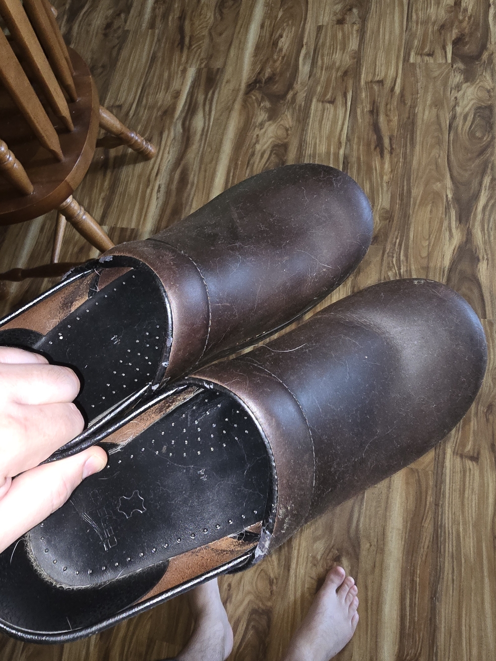 Dansko Brown Leather Clogs